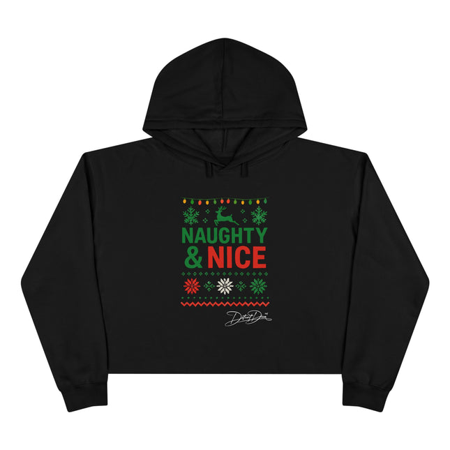 Naughty & Nice Cropped Hoodie