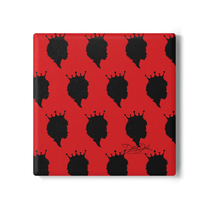 Red Diva Silhouettes Coaster