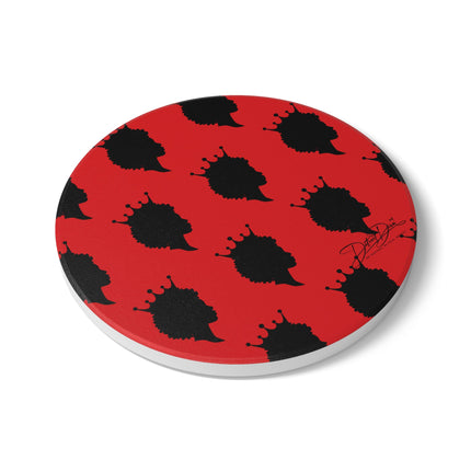 Red Diva Silhouettes Coaster