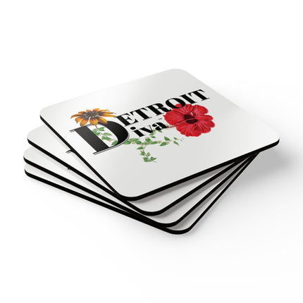 Bloom Cork Coasters