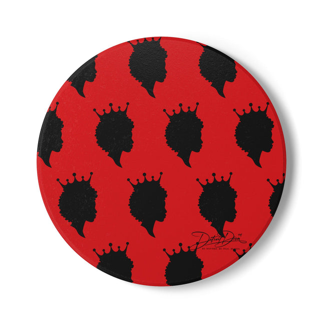 Red Diva Silhouettes Coaster