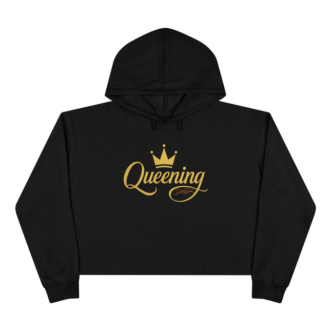 Queening Cropped Hoodie